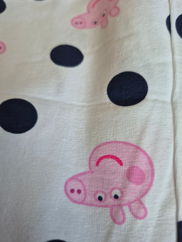 پک ۲ تایی لگ دخترانه سرمهای و سفید طرح پپاپیگ برند Peppa Pig - فالنا کیدز