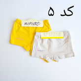 پک دو عددی شورت پادار بچگانه دخترانه نخی برند موپولودو رنگی فانتزی و ساده مناسب سن ۳ تا ۱۰ سال سایز ۱۱۰ تا ۱۴۰