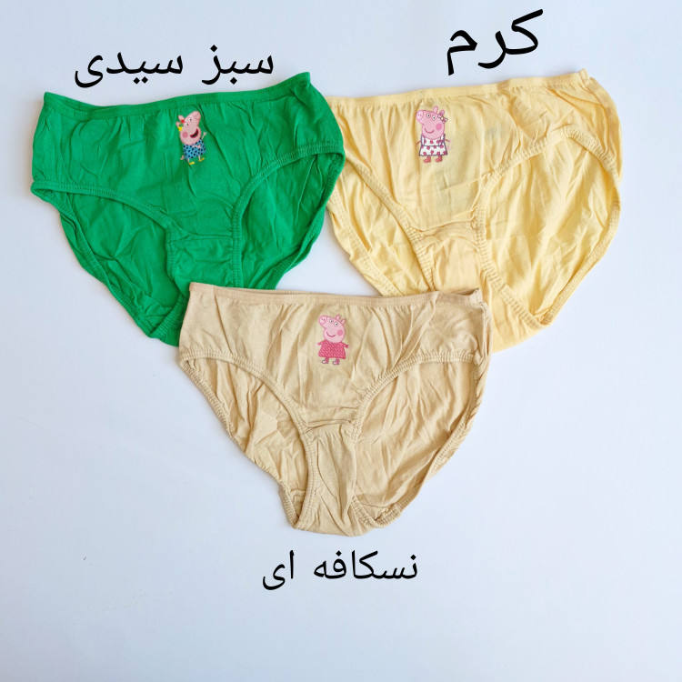 شورت نخی بچگانه دخترانه تکعددی برند H&M طرح کارتونی فانتزی رنگی مناسب سن ۶ تا ۱۰ سال با کیفیت عالی